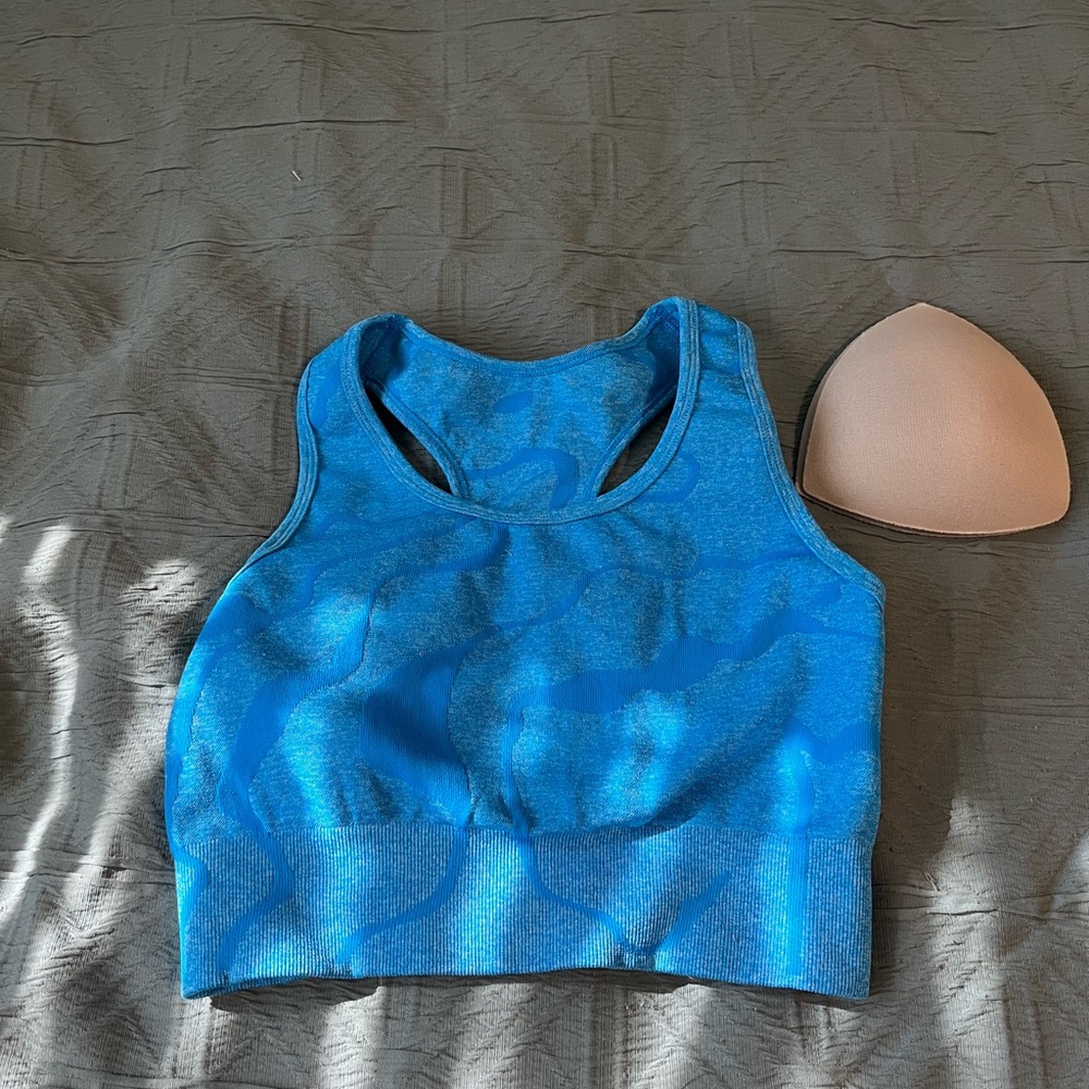 Blue Sports Bra